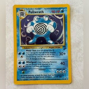 Poliwrath Pokémon Card 13/102 Holo 1999